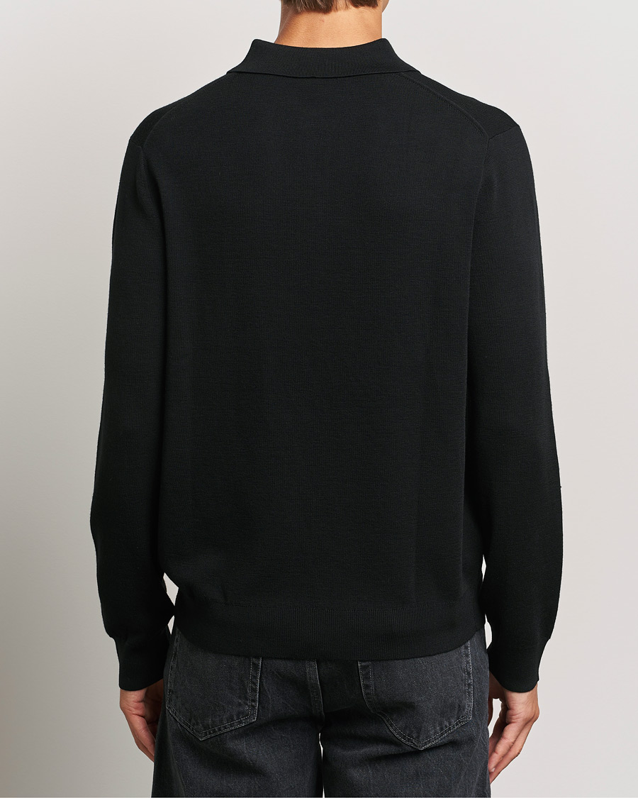 Herren | Pullover | Paul Smith | Merino Knitted Polo Black