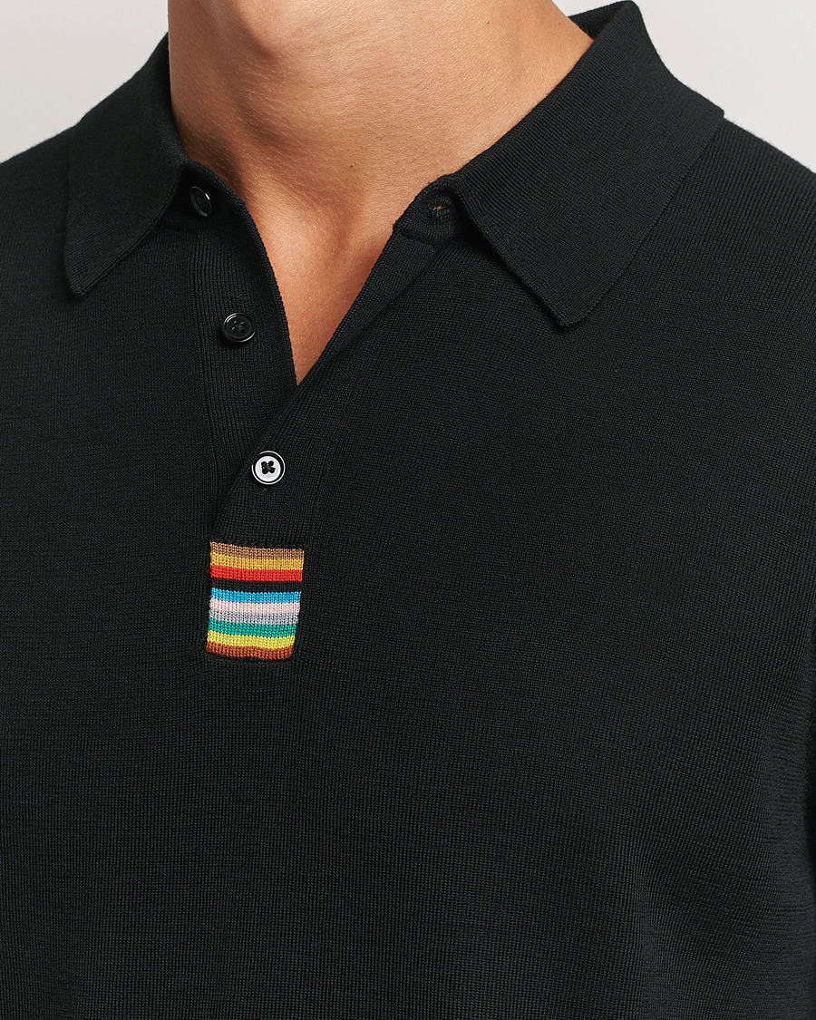 Herren | Pullover | Paul Smith | Merino Knitted Polo Black