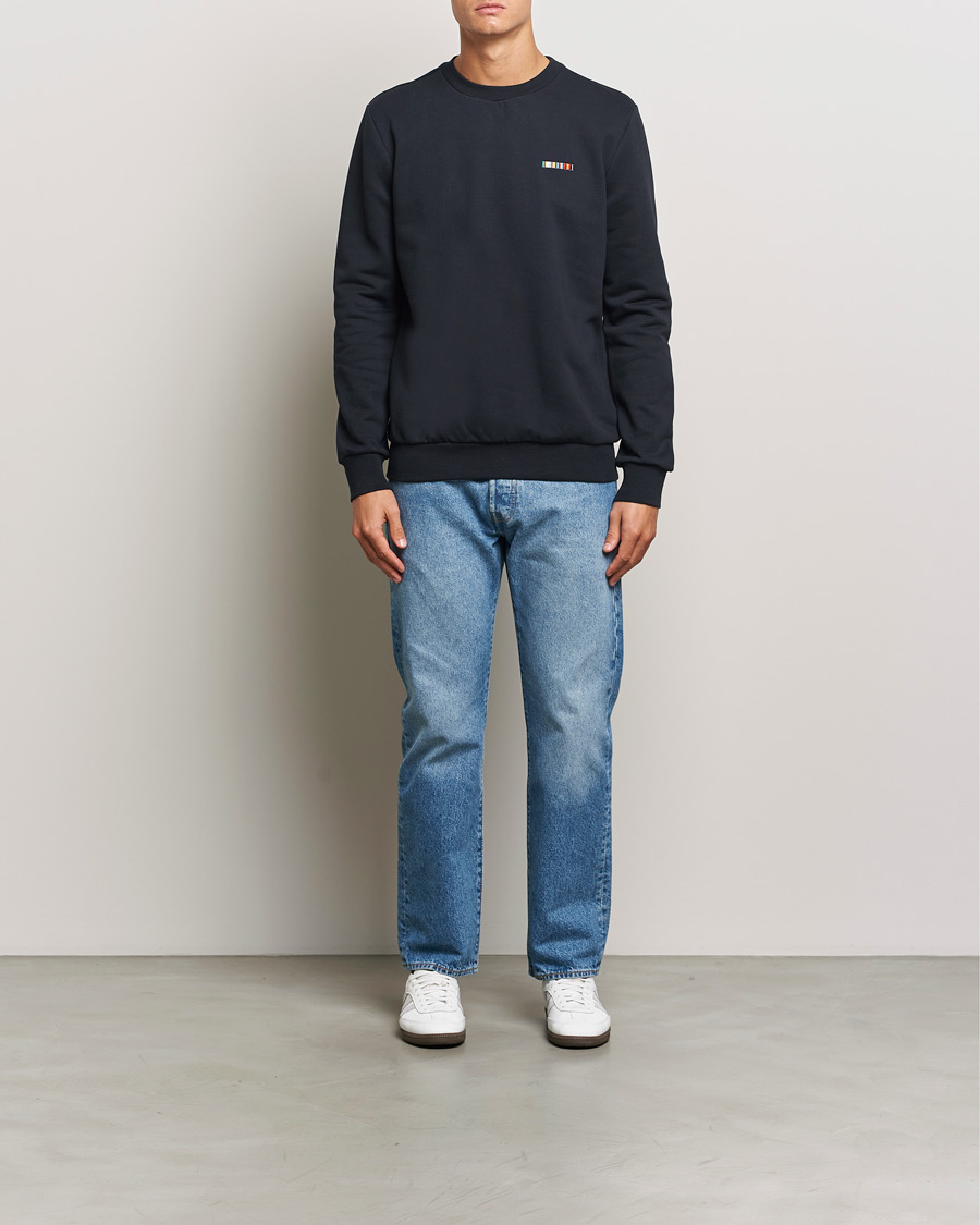 Herren | Pullover | Paul Smith | Embroidery Crew Neck Sweatshirt Navy