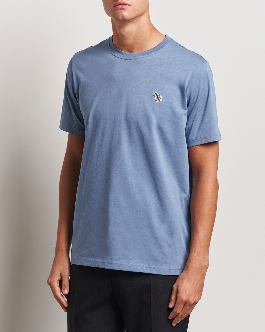 Herren | T-Shirts | PS Paul Smith | Organic Cotton Zebra T-Shirt Blue