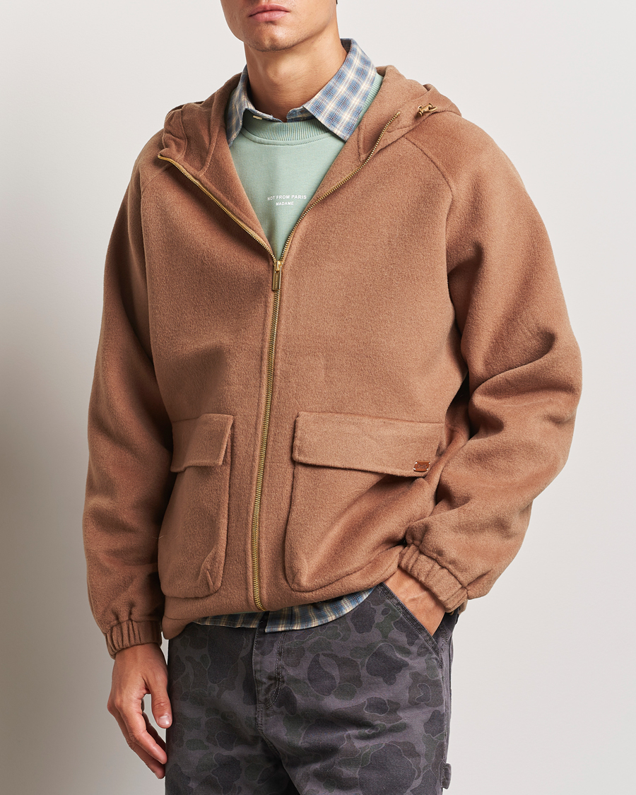 Herren | Jacken | Drôle de Monsieur | La Veste Capuche Wool Camel