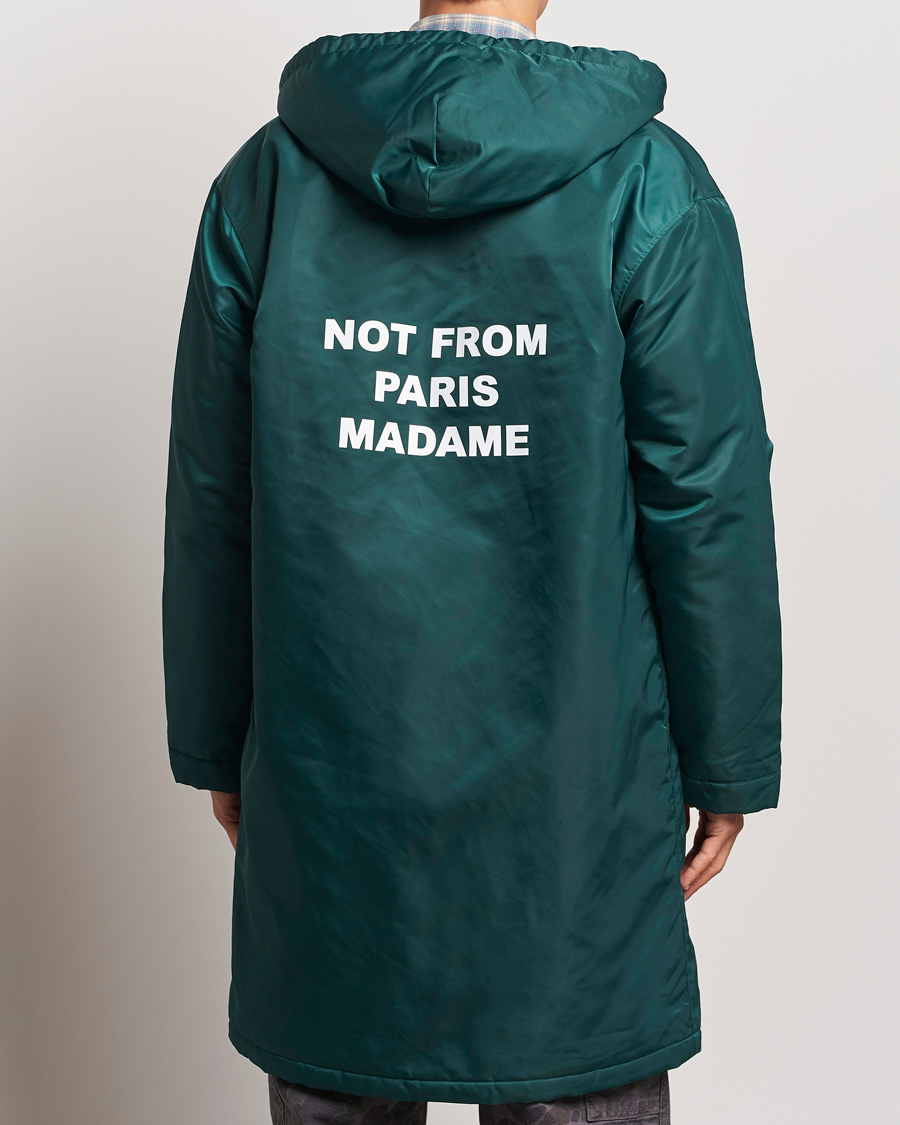 Herren | Jacken | Drôle de Monsieur | La Parka Slogan Coat Dark Green