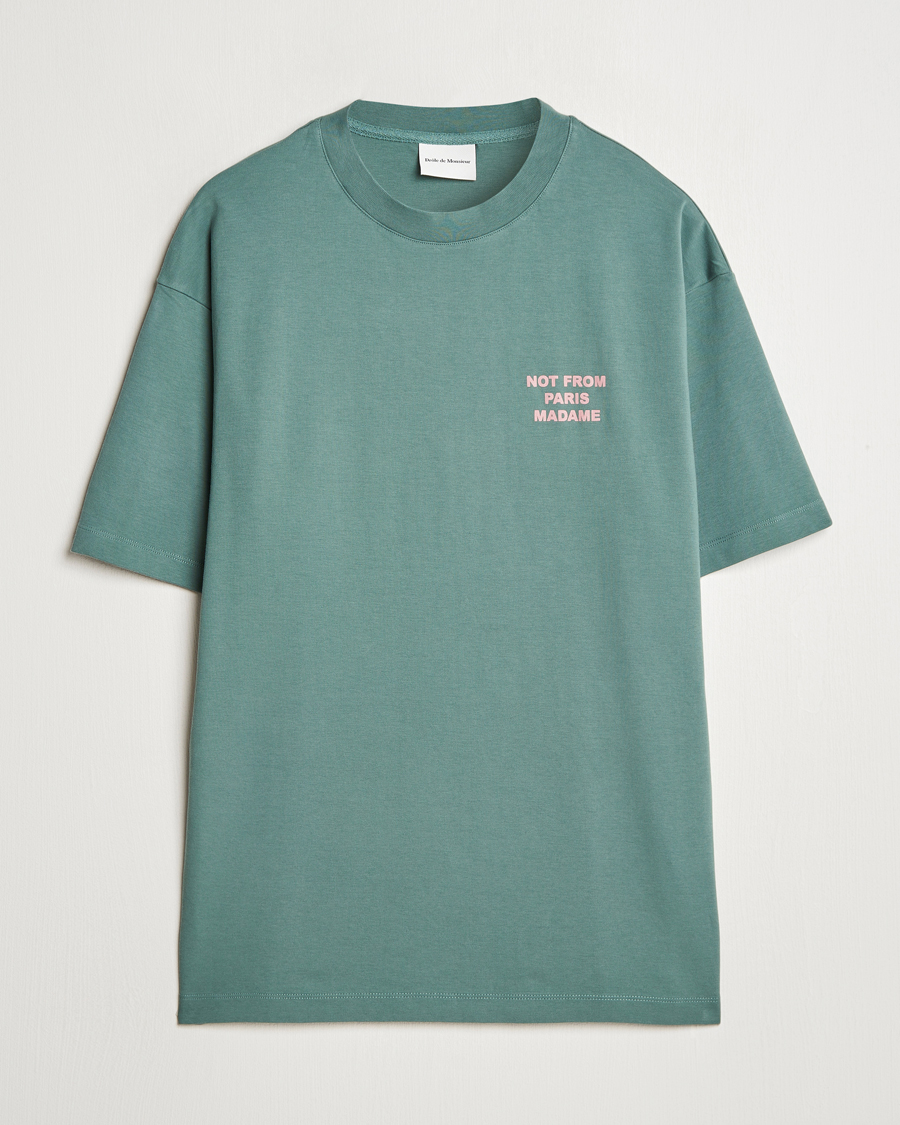 Herren | T-Shirts | Drôle de Monsieur | Slogan T-Shirt Dark Green