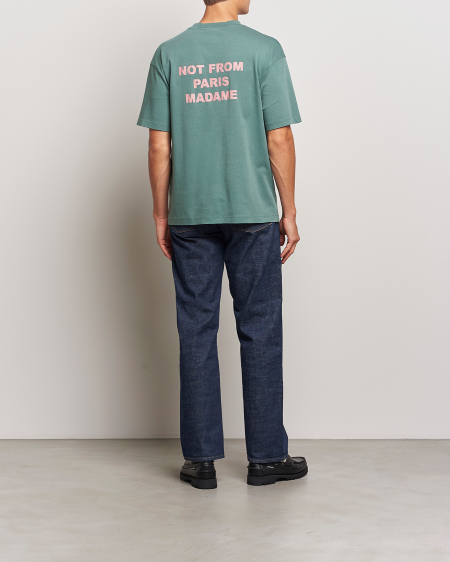 Herren | T-Shirts | Drôle de Monsieur | Slogan T-Shirt Dark Green