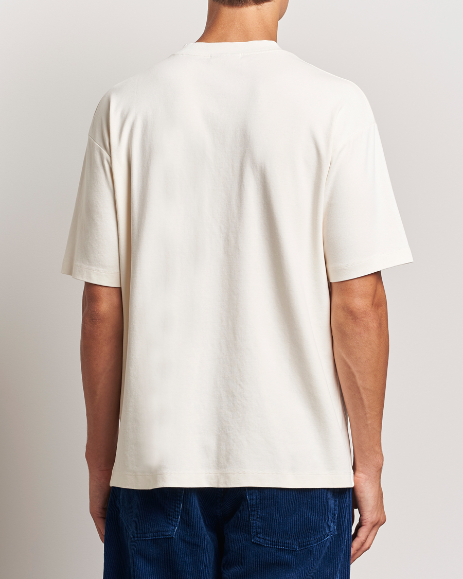 Herren | T-Shirts | Drôle de Monsieur | Balade Printed T-Shirt Cream