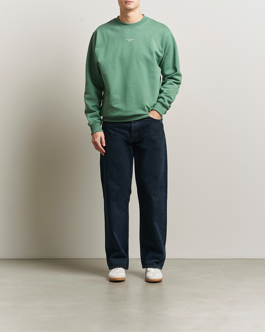 Herren | Pullover | Drôle de Monsieur | Classic Slogan Sweatshirt Water Green