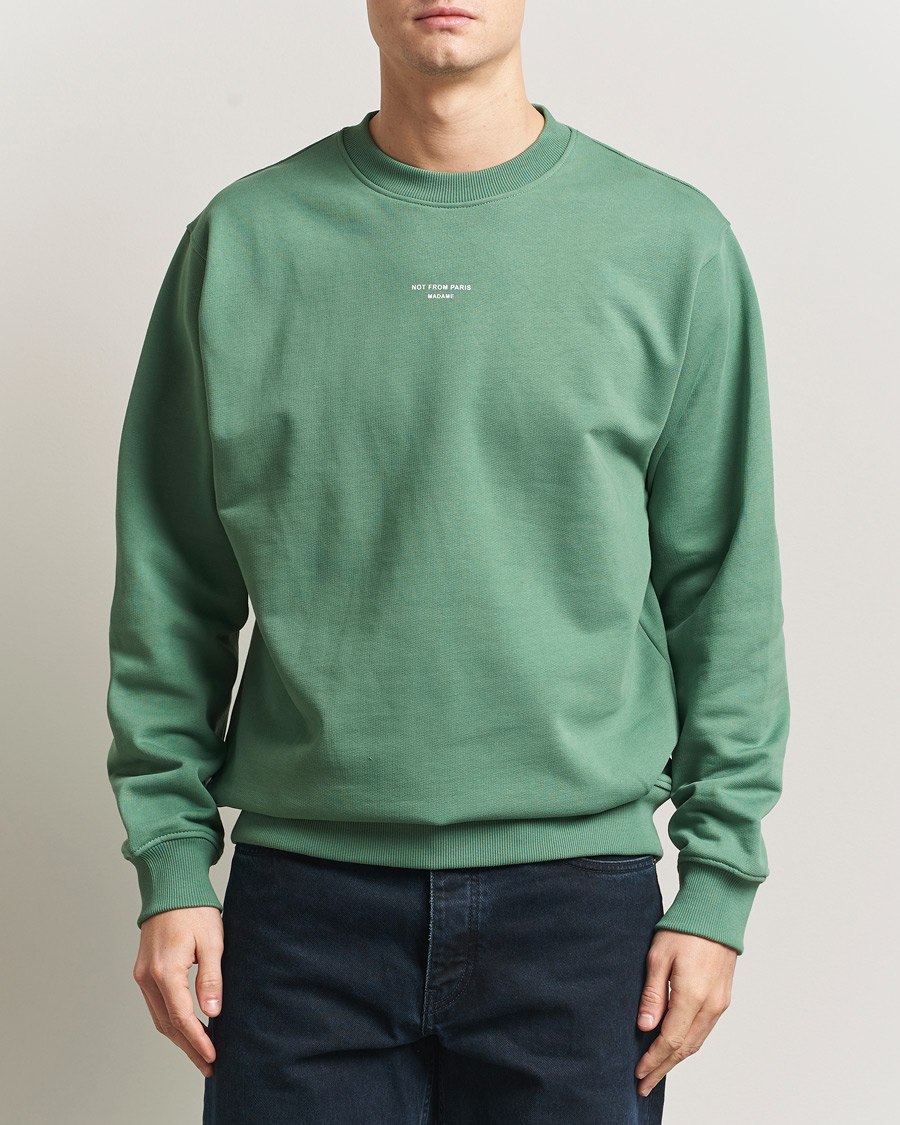 Herren | Pullover | Drôle de Monsieur | Classic Slogan Sweatshirt Water Green