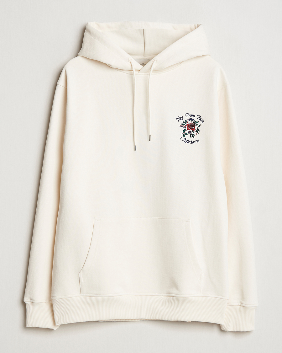 Herren | Pullover | Drôle de Monsieur | Flower Slogan Hoodie Cream