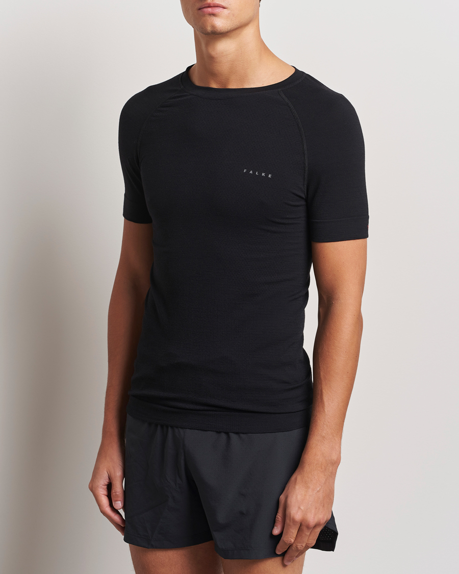 Herren | T-Shirts | Falke Sport | Wool Tech Light T-Shirt Black