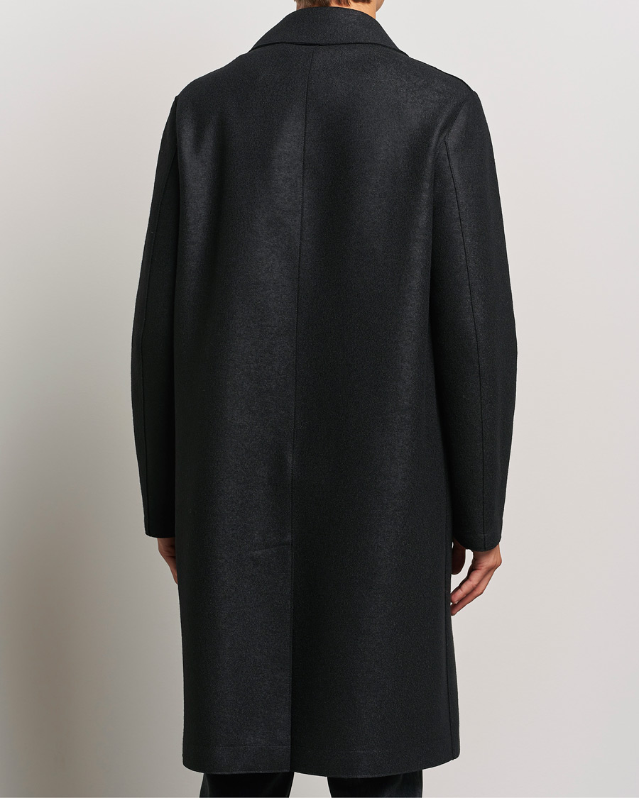 Herren | Jacken | Harris Wharf London | Pressed Wool Long Peacoat Black