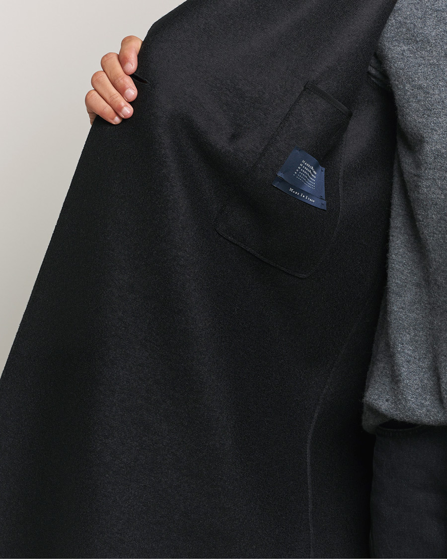 Herren | Jacken | Harris Wharf London | Pressed Wool Long Peacoat Black