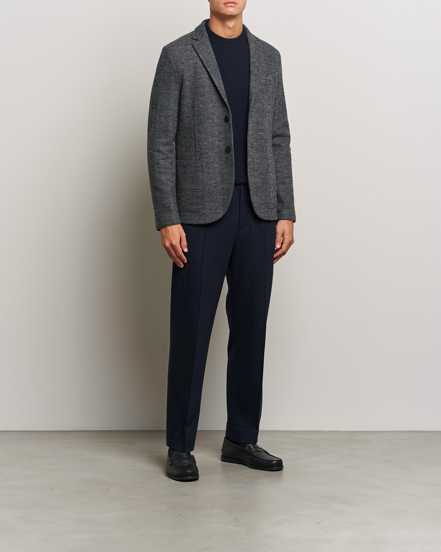 Herren | Sakkos | Harris Wharf London | Two Button Prince Of Wales Blazer Grey/Black