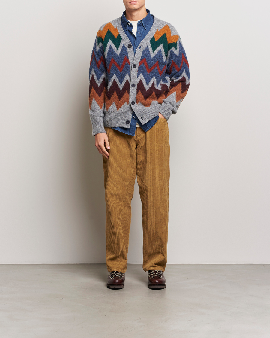 Herren | Pullover | Howlin' | Brushed Wool Cardigan Med Grey