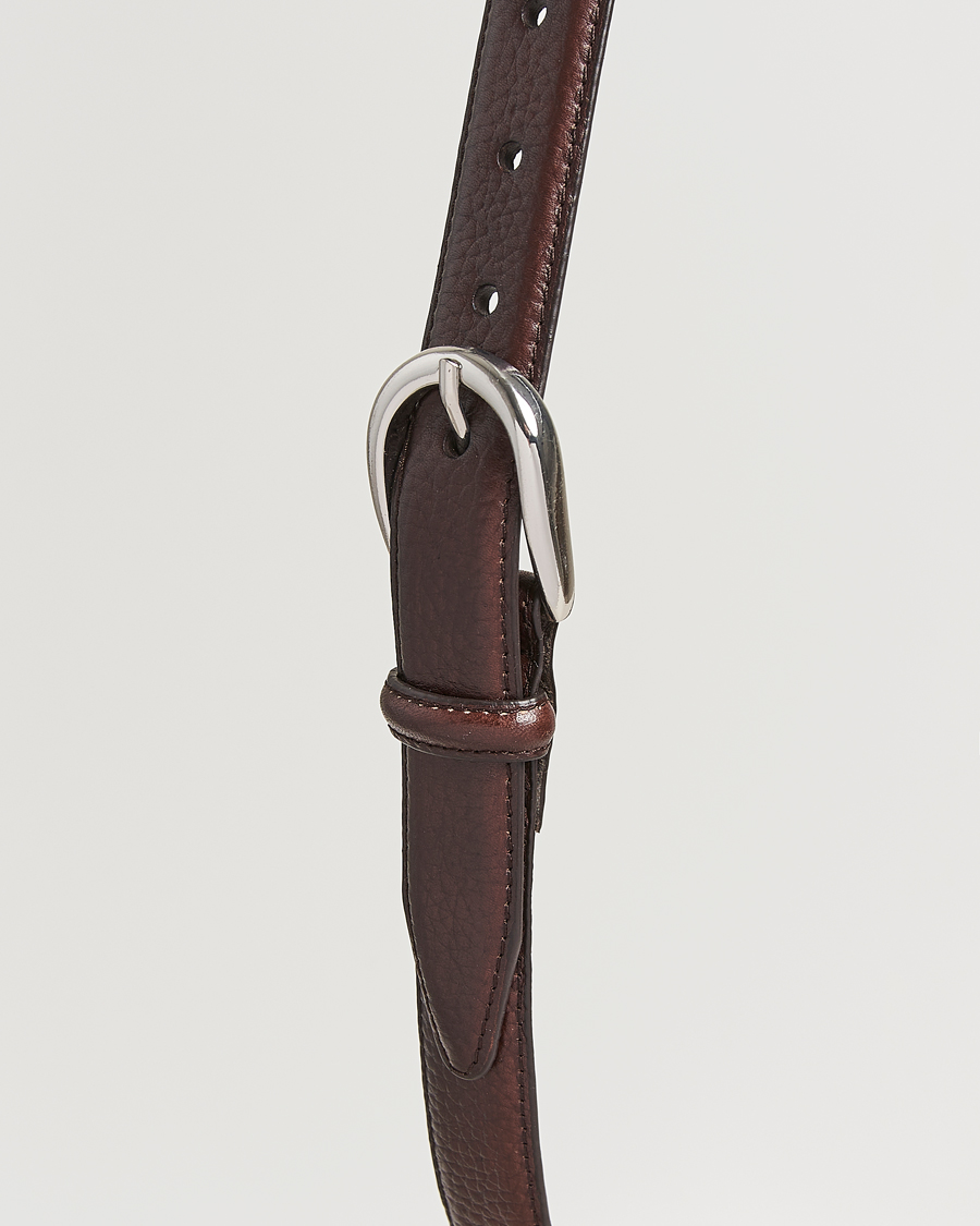 Herren | Gürtel | Loake Shoemakers | Loake 1880 Harry Grained Leather Belt Dark Brown