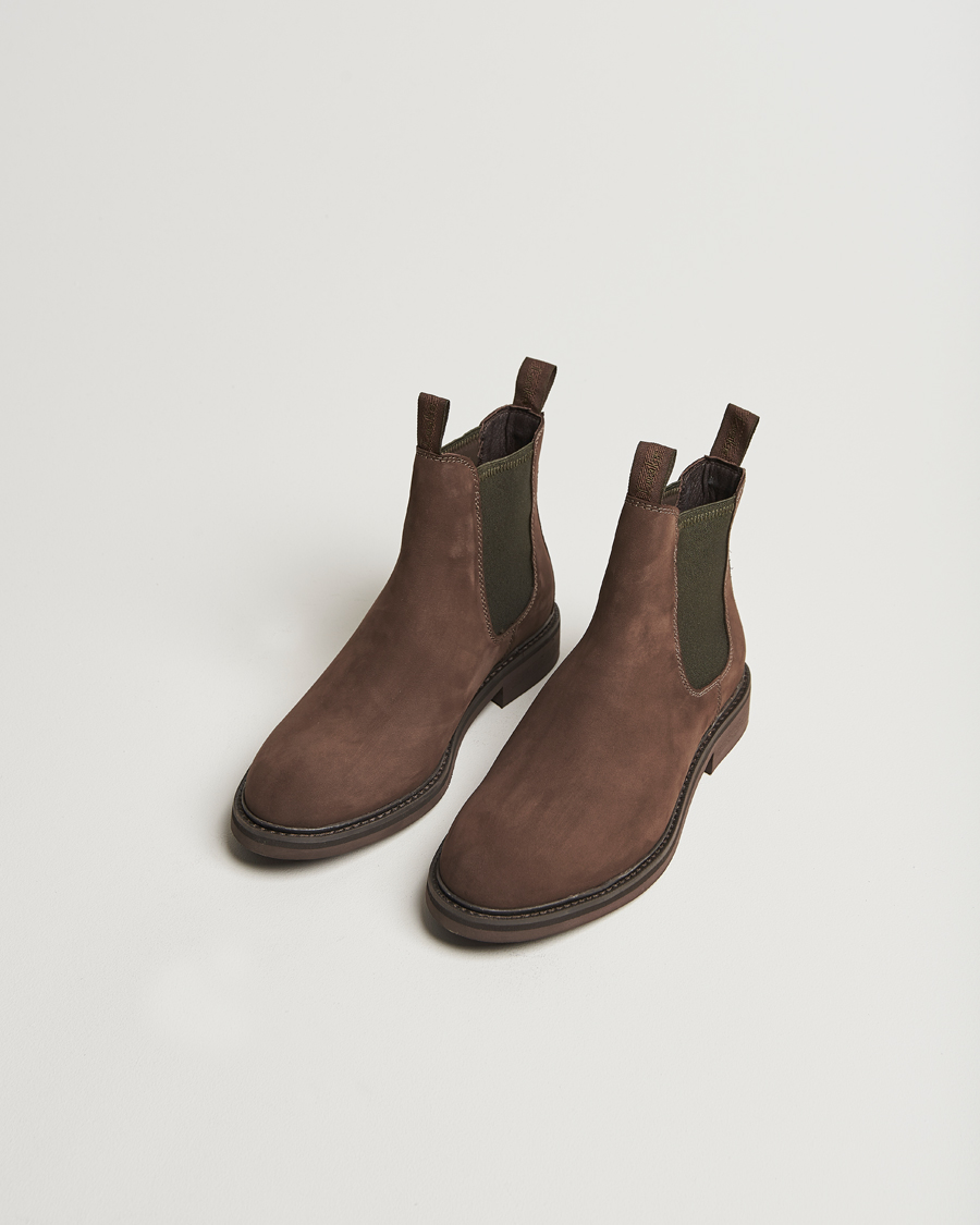 Herren | Boots | Loake Shoemakers | Ducksworth Waterproof Chelsea Boot Brown Nubuck