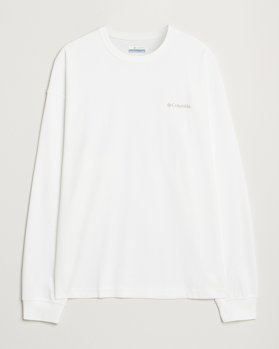 Herren | T-Shirts | Columbia | Duxbery Relaxed Long Sleeve T-Shirt White