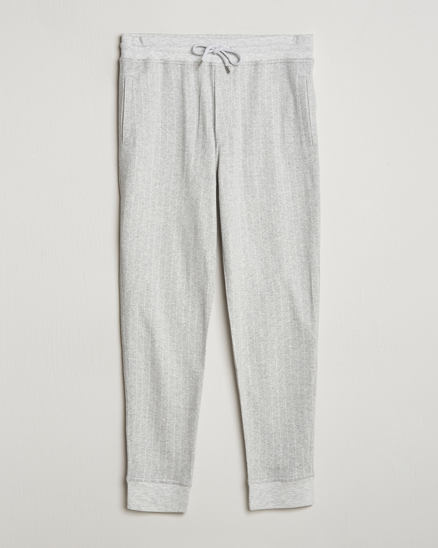 Herren | Hosen | Brunello Cucinelli | Soft Pinstripe Sweatpants Pearl Grey