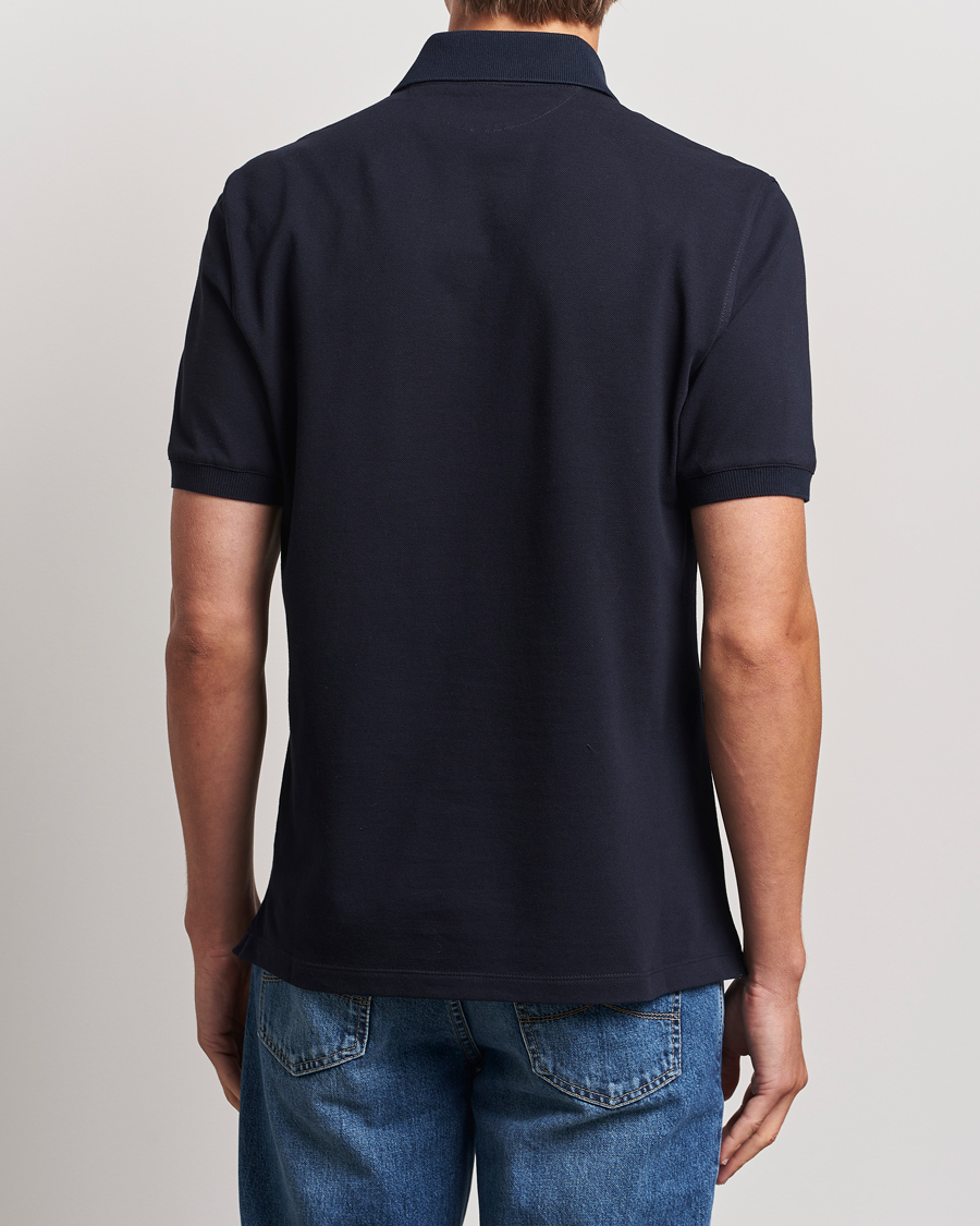 Herren | Poloshirts | Brunello Cucinelli | Short Sleeve Logo Polo Navy