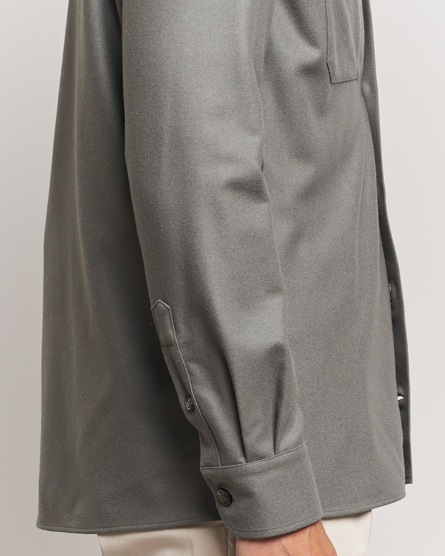 Herren | Hemden | Brunello Cucinelli | Double Pocket Overshirt Olive