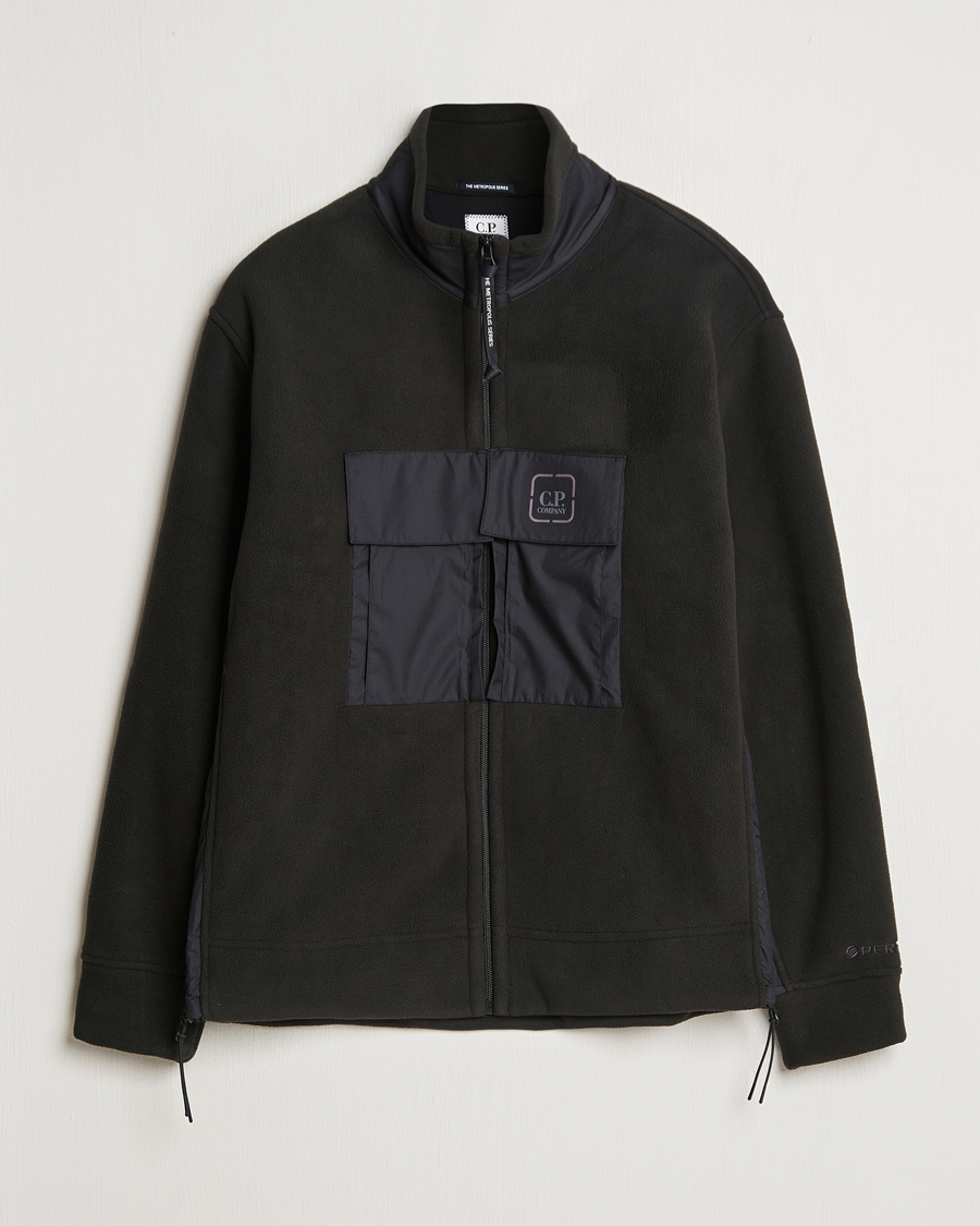 Herren | Pullover | C.P. Company | Metropolis Polar Fleece Pertex Zip Black