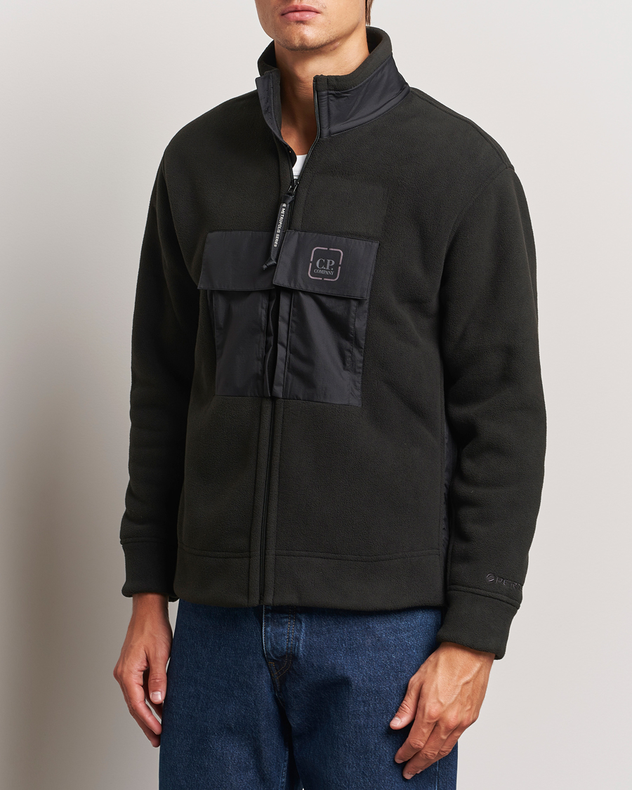 Herren | Pullover | C.P. Company | Metropolis Polar Fleece Pertex Zip Black