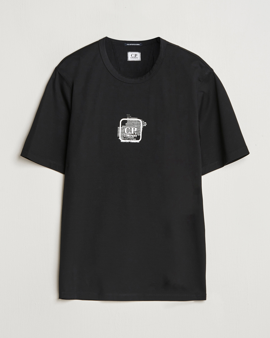 Herren | T-Shirts | C.P. Company | Metropolis Mercerized Back Logo T-Shirts Black