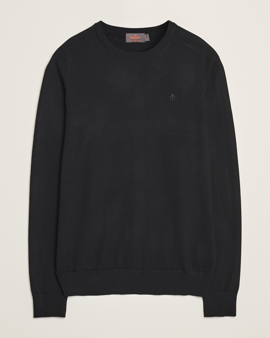 Herren | Pullover | Morris | Merino O-Neck Black