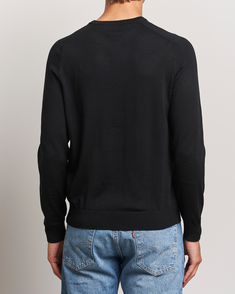 Herren | Pullover | Morris | Merino O-Neck Black