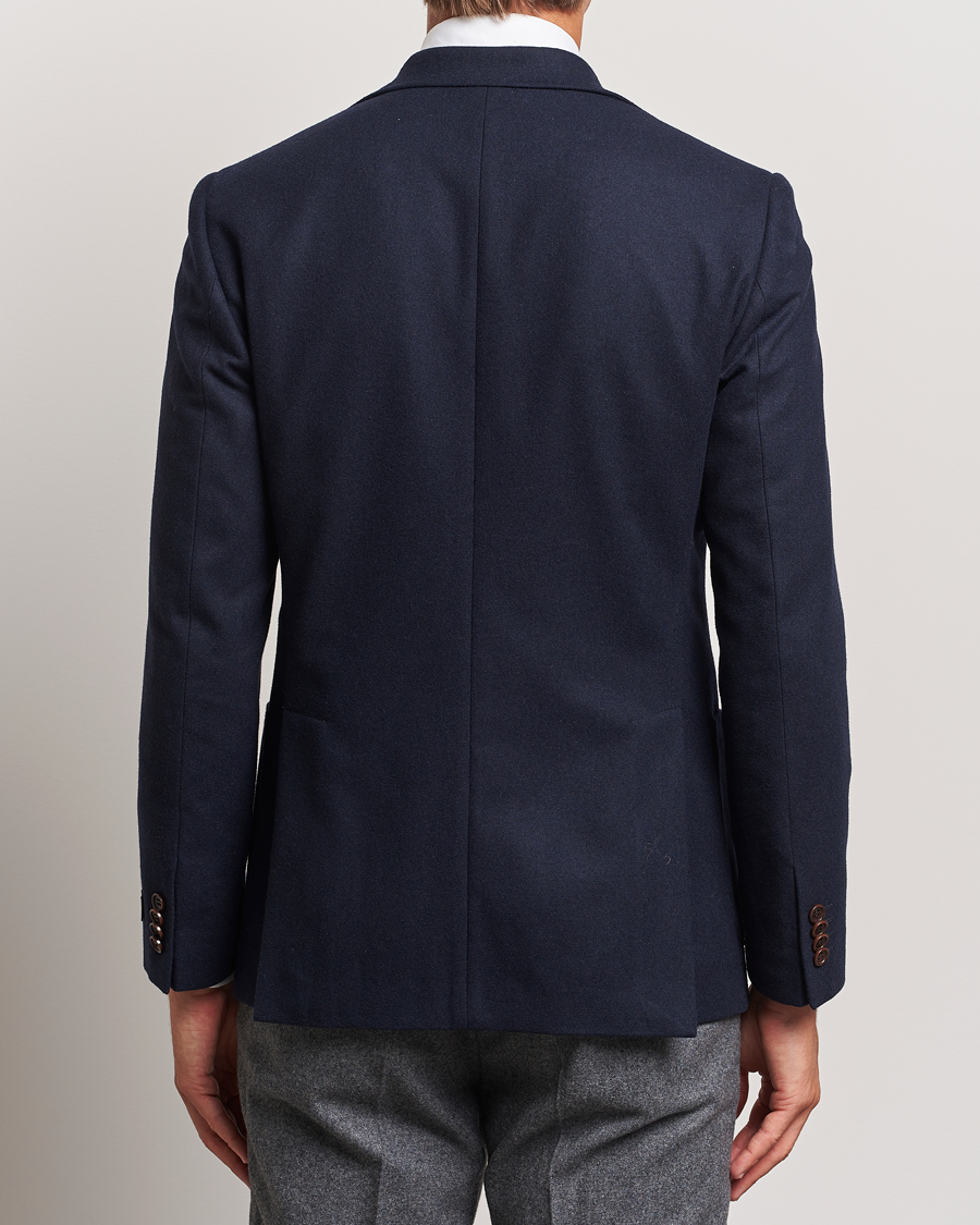 Herren | Sakkos | Morris | Flannel Wool Blazer Navy
