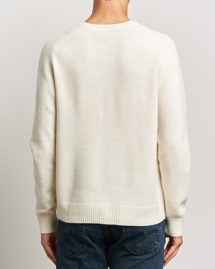 Herren | Pullover | Morris | Hertford Merino Crew Neck Off White