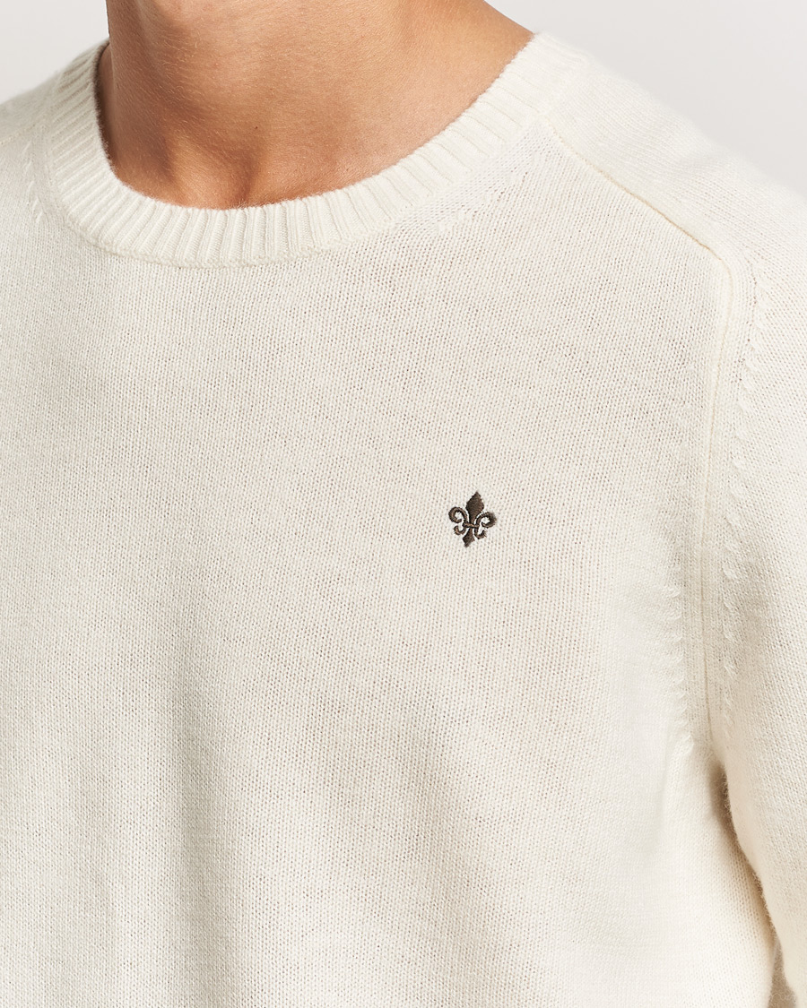 Herren | Pullover | Morris | Hertford Merino Crew Neck Off White
