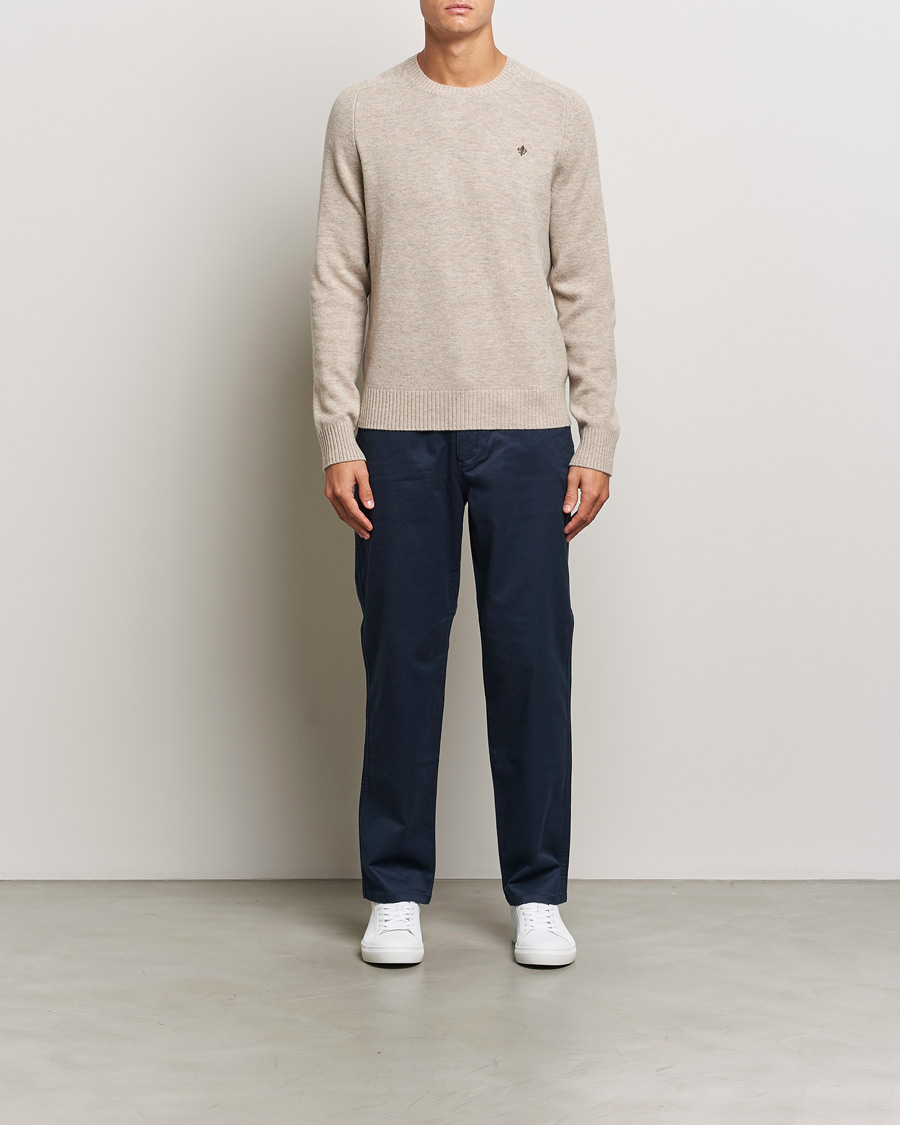 Herren | Pullover | Morris | Hertford Merino Crew Neck Khaki
