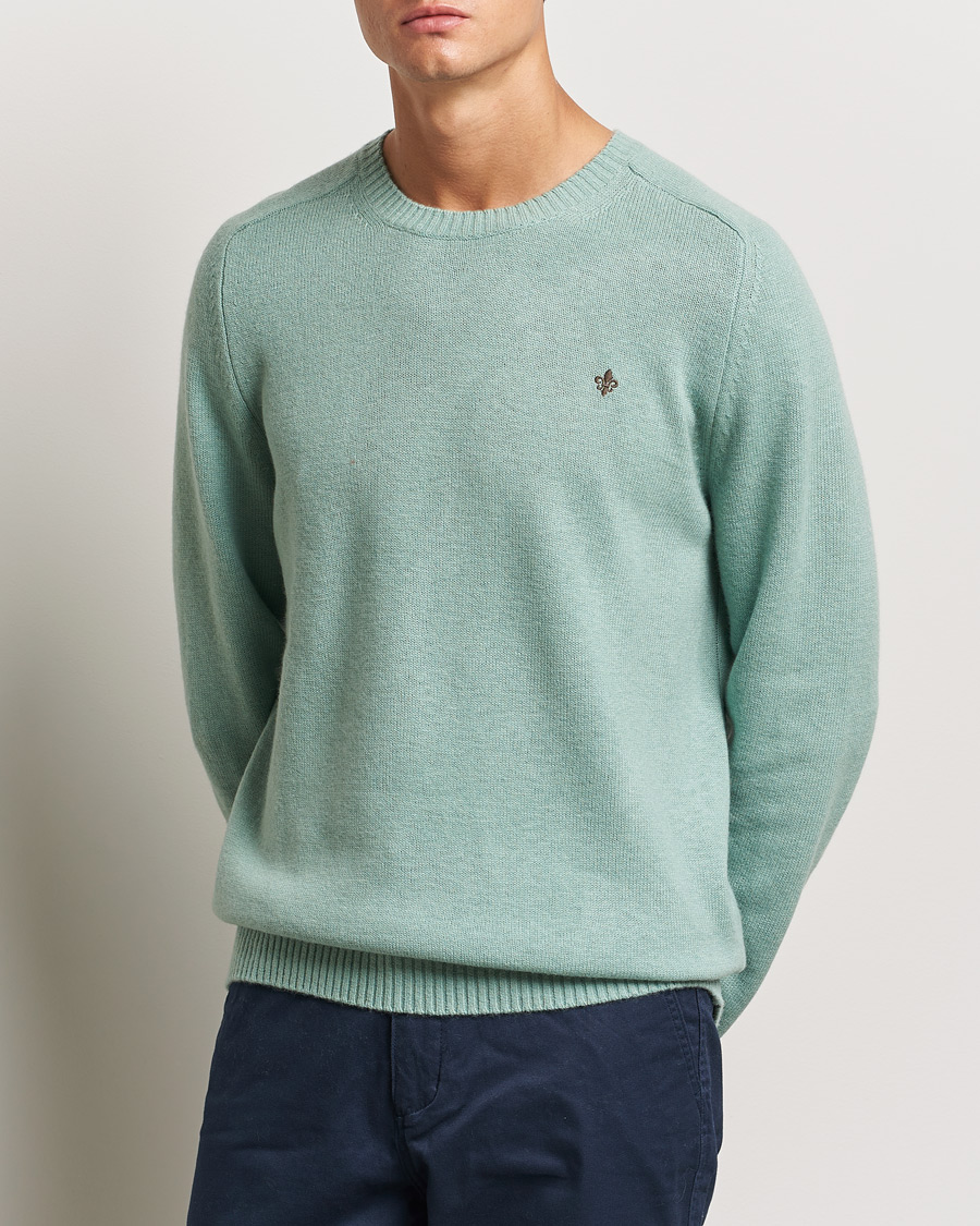 Herren | Pullover | Morris | Hertford Merino Crew Neck Green