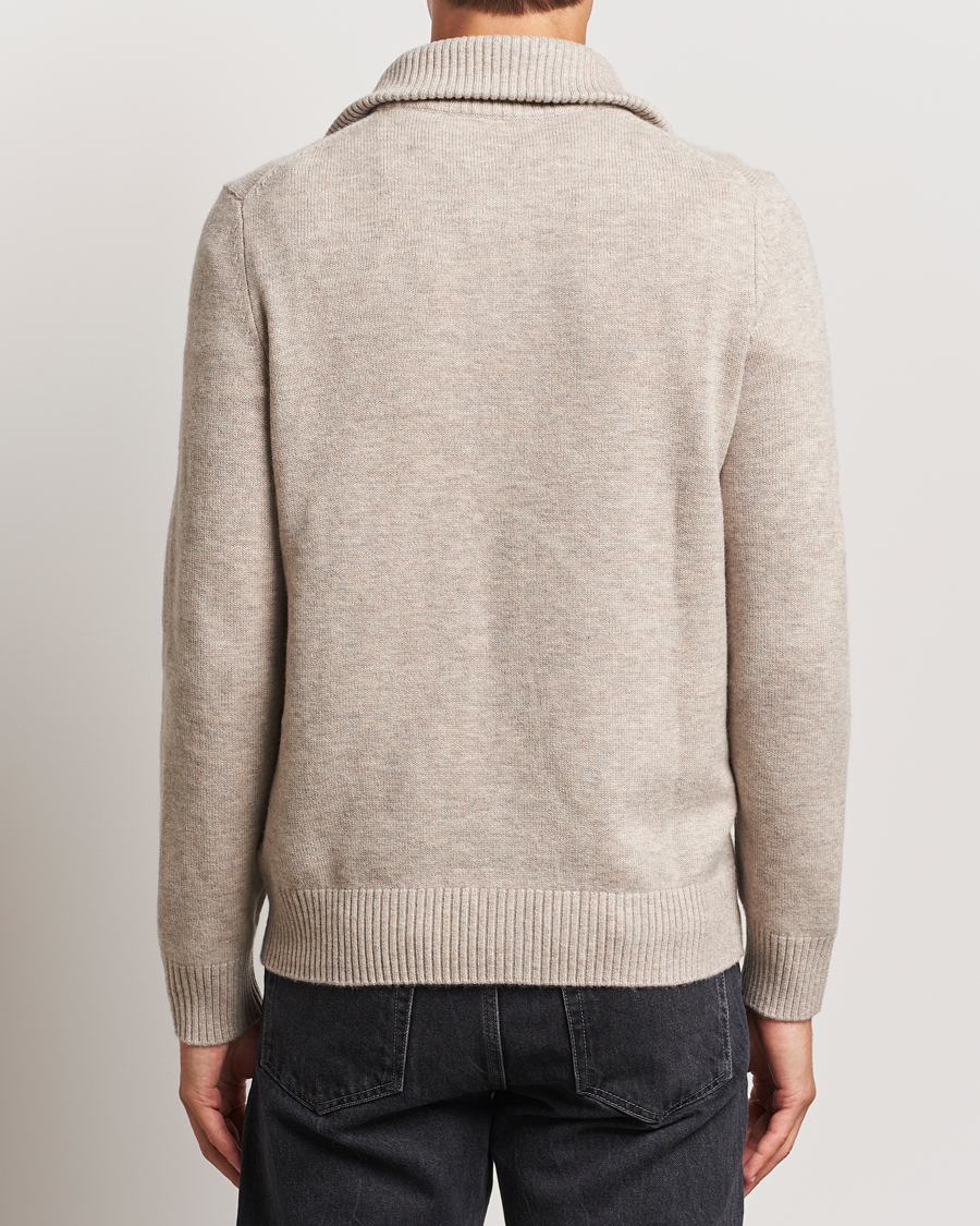 Herren | Pullover | Morris | Hertford Merino Half Zip Khaki