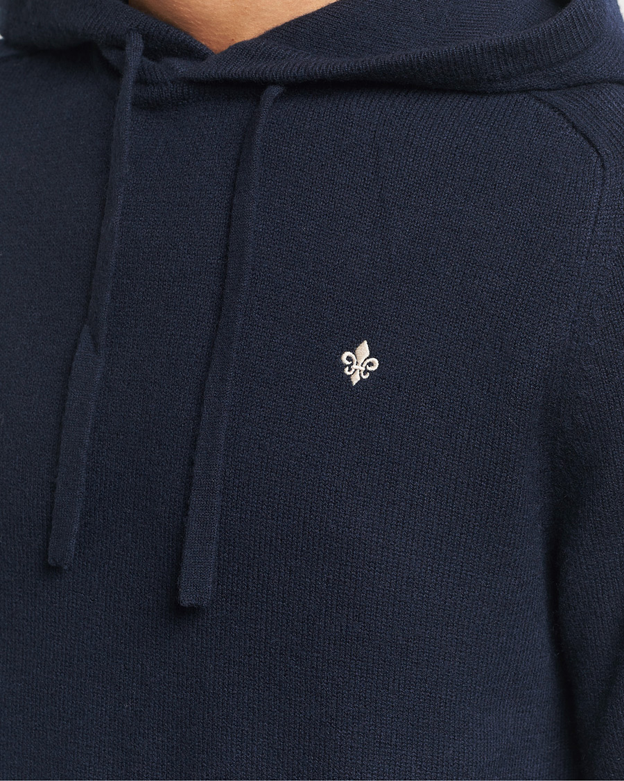 Herren | Pullover | Morris | Hertford Merino Hoodie Navy