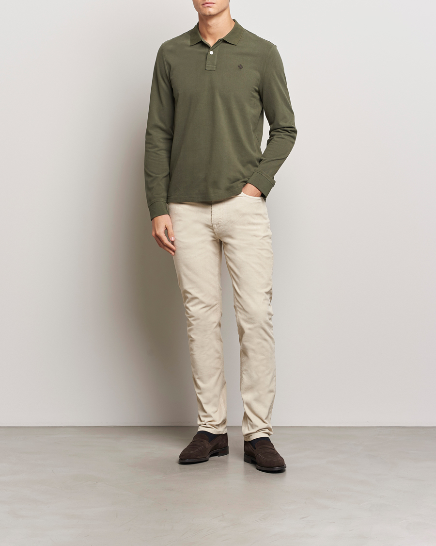 Herren | Pullover | Morris | Camden Long Sleeve Polo Olive
