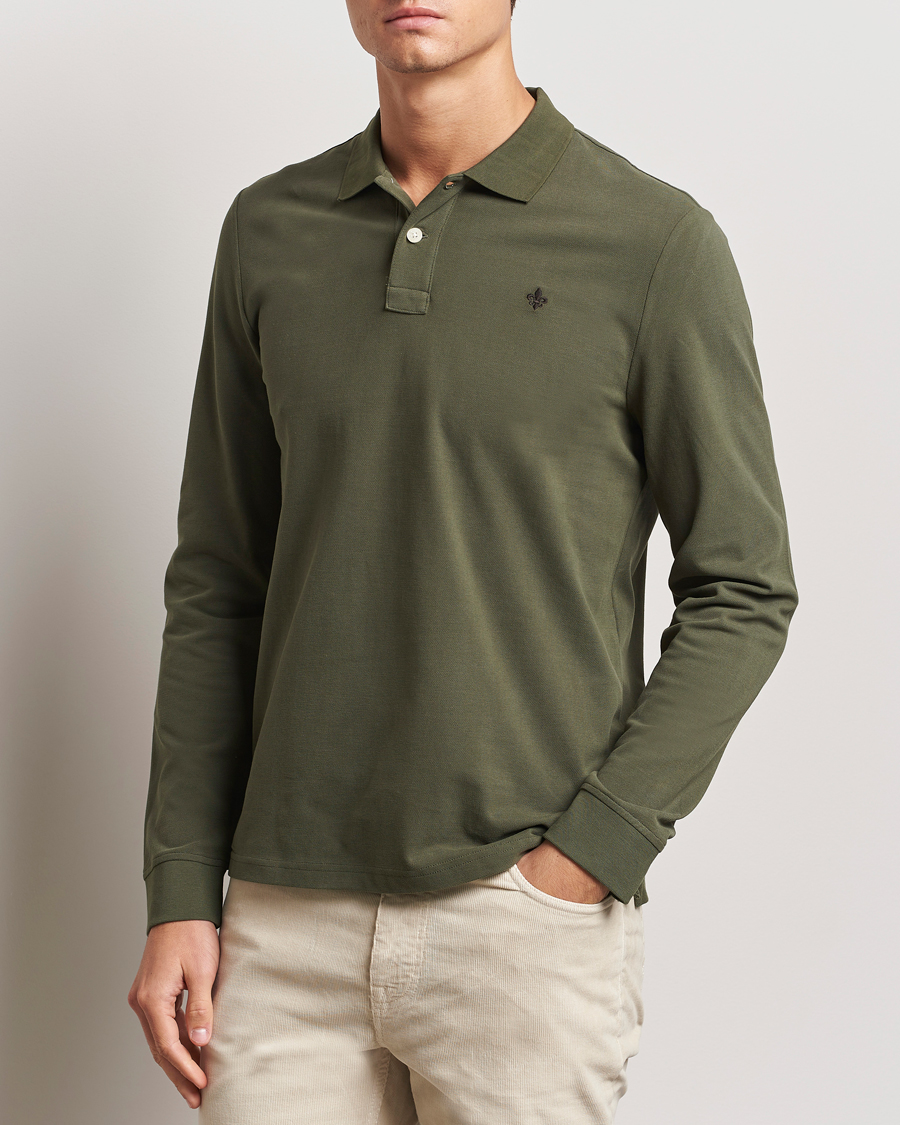 Herren | Pullover | Morris | Camden Long Sleeve Polo Olive