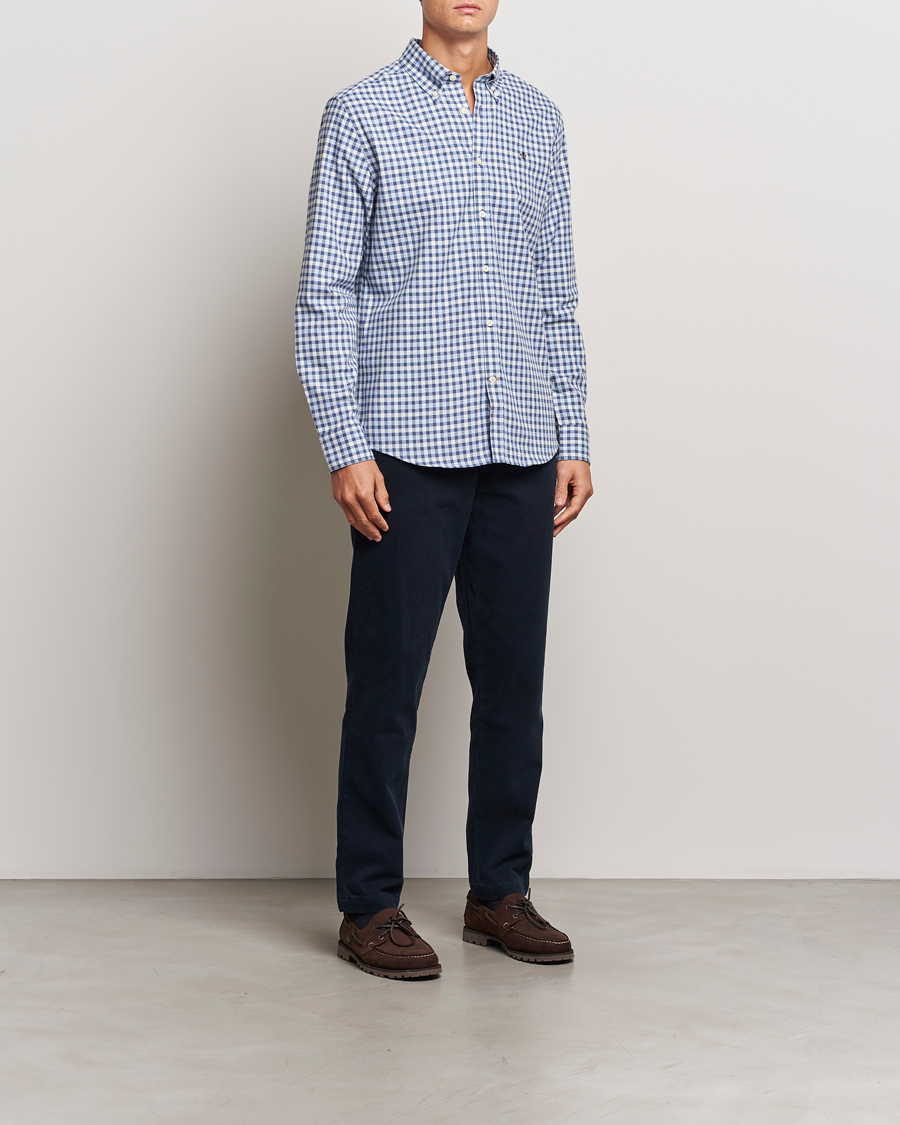 Herren | Hemden | Morris | Watts Check Flannel Shirt Blue