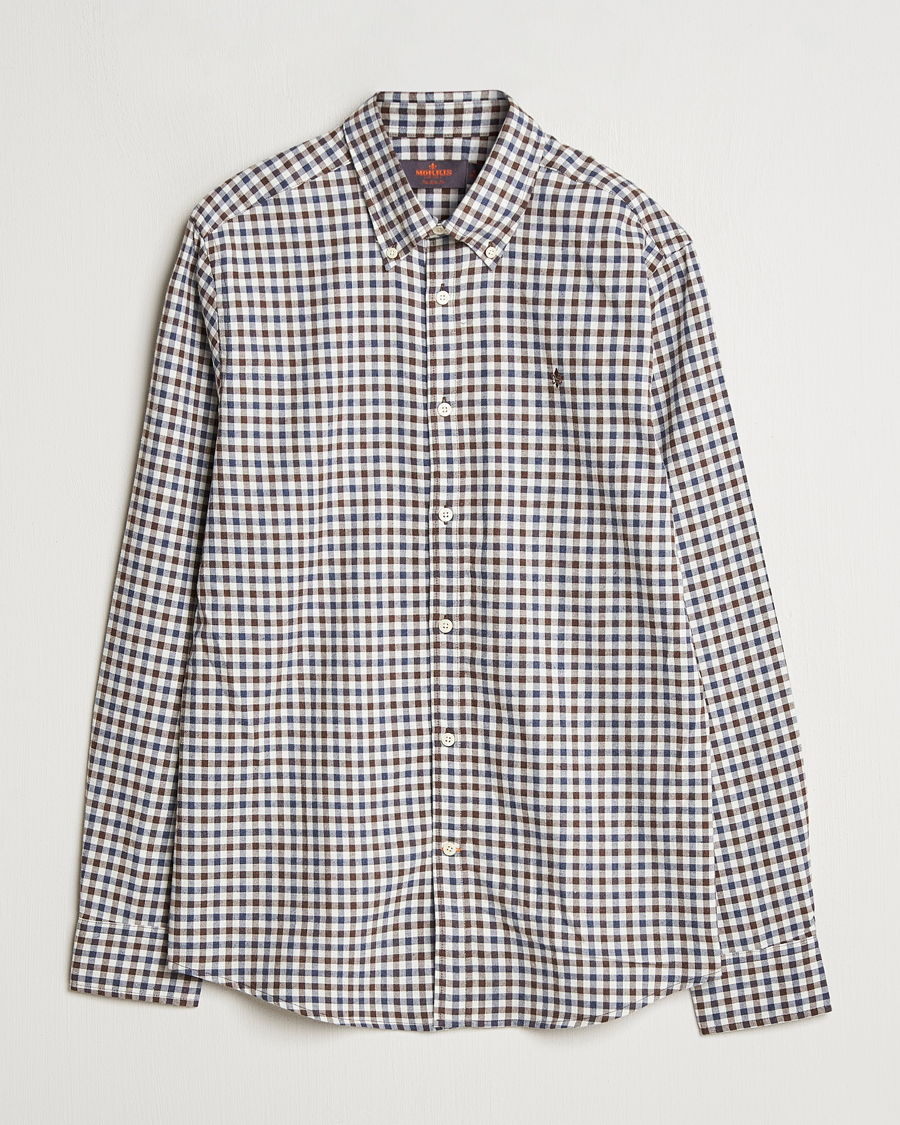 Herren | Hemden | Morris | Watts Check Flannel Shirt Brown