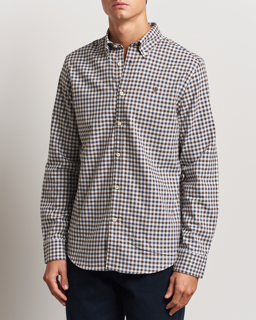 Herren | Hemden | Morris | Watts Check Flannel Shirt Brown