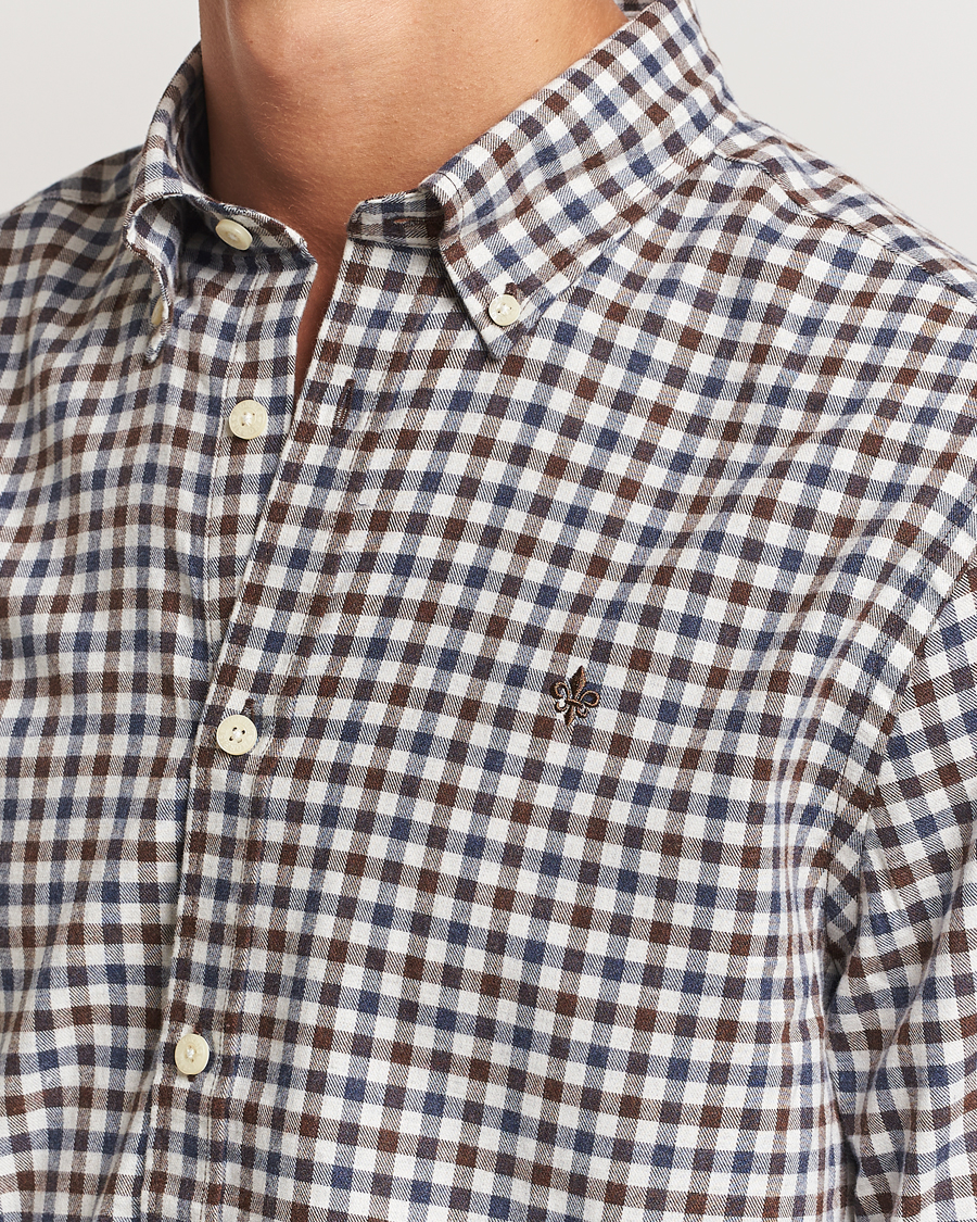 Herren | Hemden | Morris | Watts Check Flannel Shirt Brown