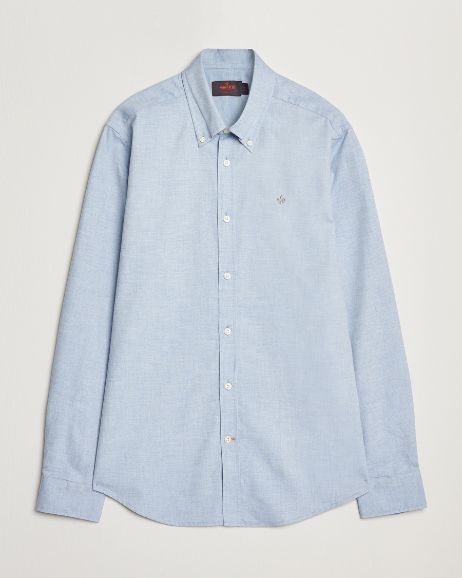 Herren | Hemden | Morris | Watts Flannel Shirt Light Blue