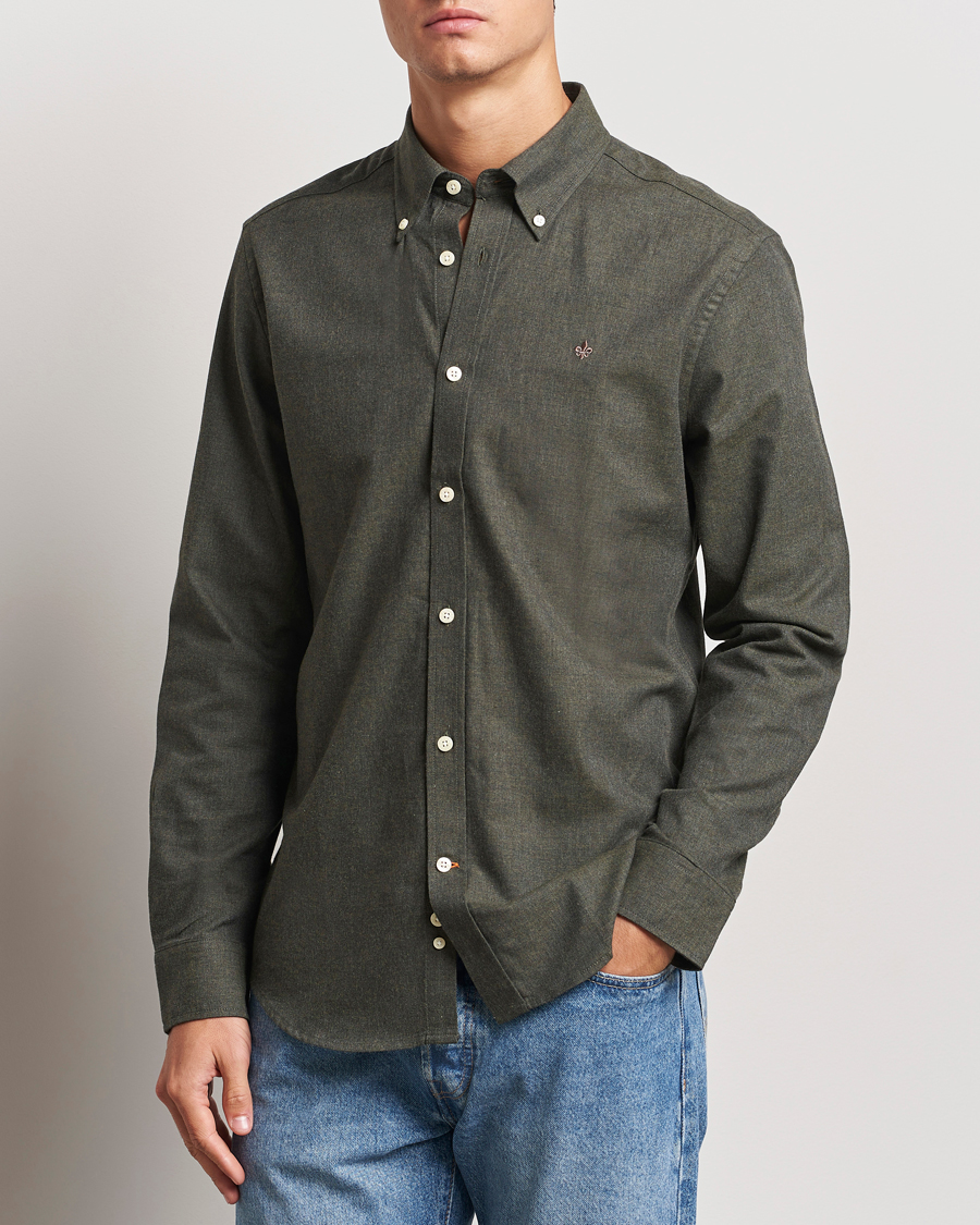 Herren | Hemden | Morris | Watts Flannel Shirt Olive