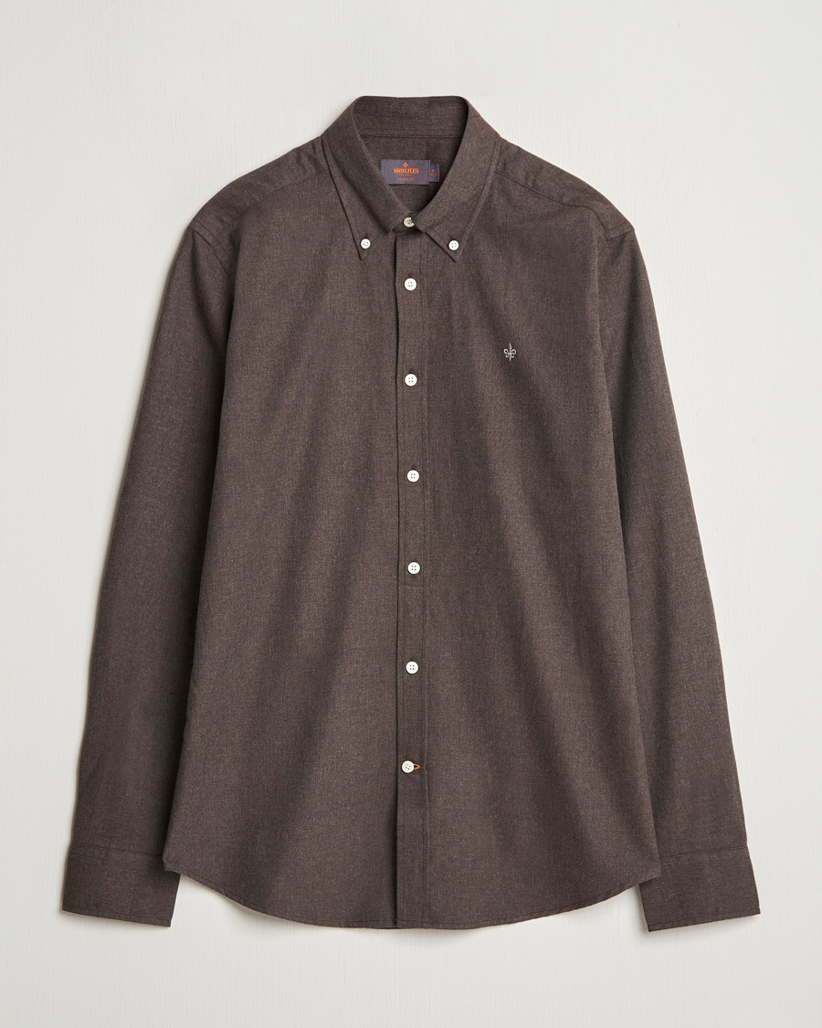Herren | Hemden | Morris | Watts Flannel Shirt Brown