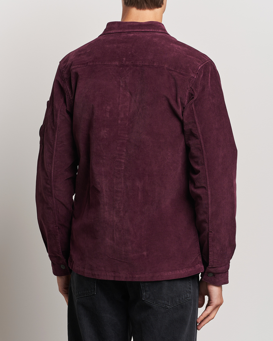 Herren | Hemden | C.P. Company | Corduroy Lens Overshirt Burgundy