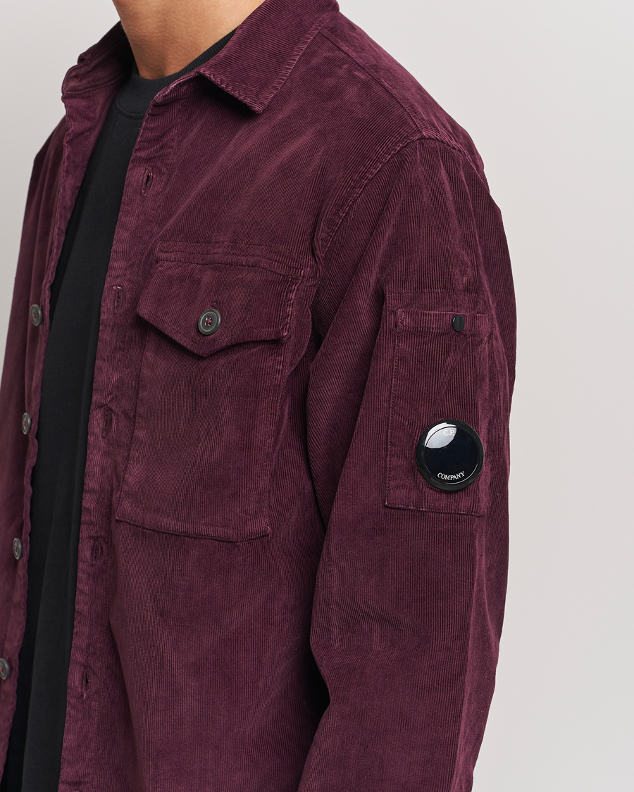 Herren | Hemden | C.P. Company | Corduroy Lens Overshirt Burgundy