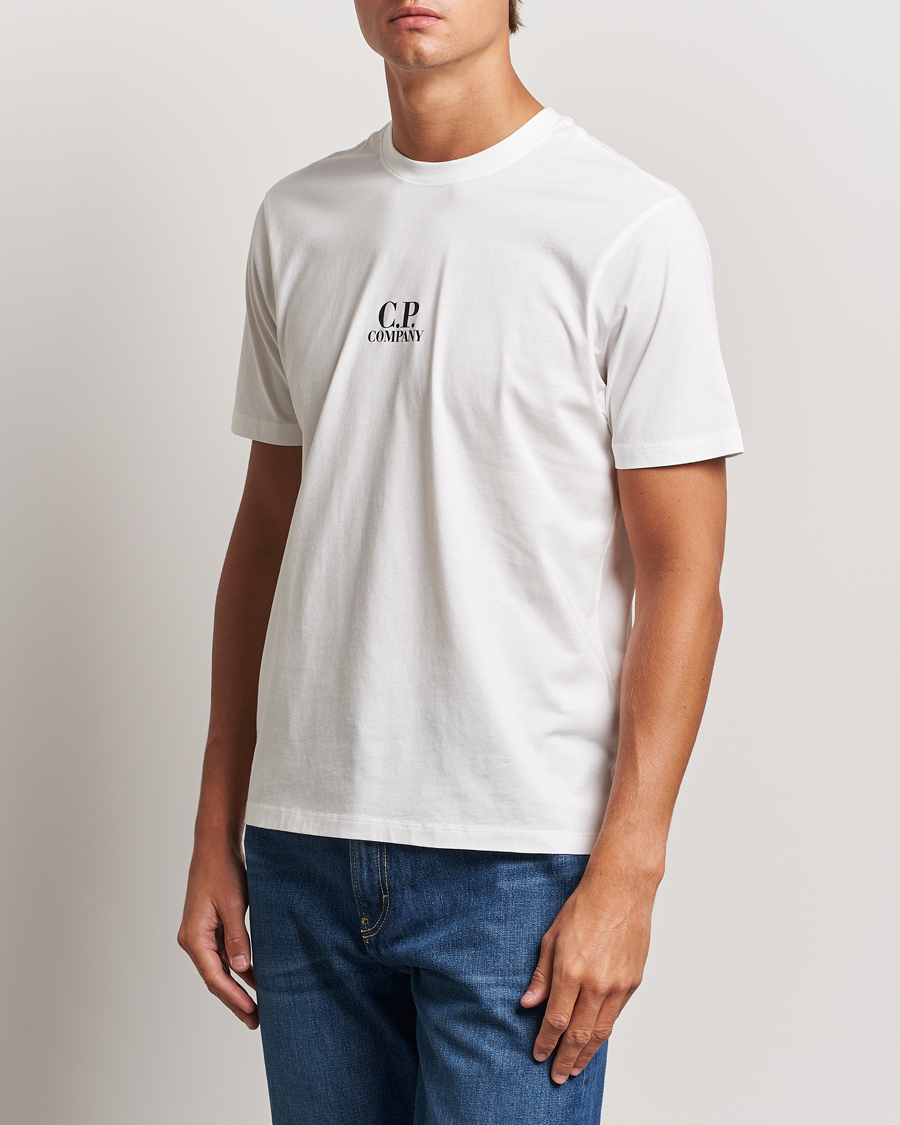 Herren | T-Shirts | C.P. Company | Jersey Back Logo T-Shirt White