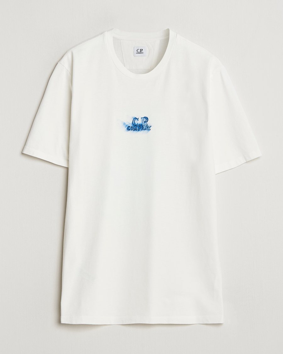 Herren | T-Shirts | C.P. Company | Hand Printed Jersey T-Shirt White