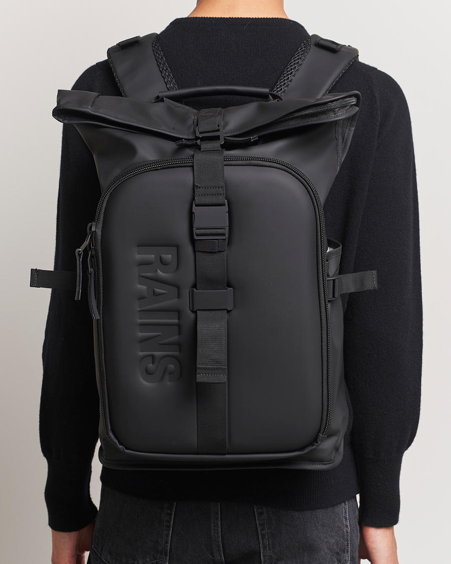 Herren | RAINS Texel Moulded Backpack Black | RAINS | Texel Moulded Backpack Black