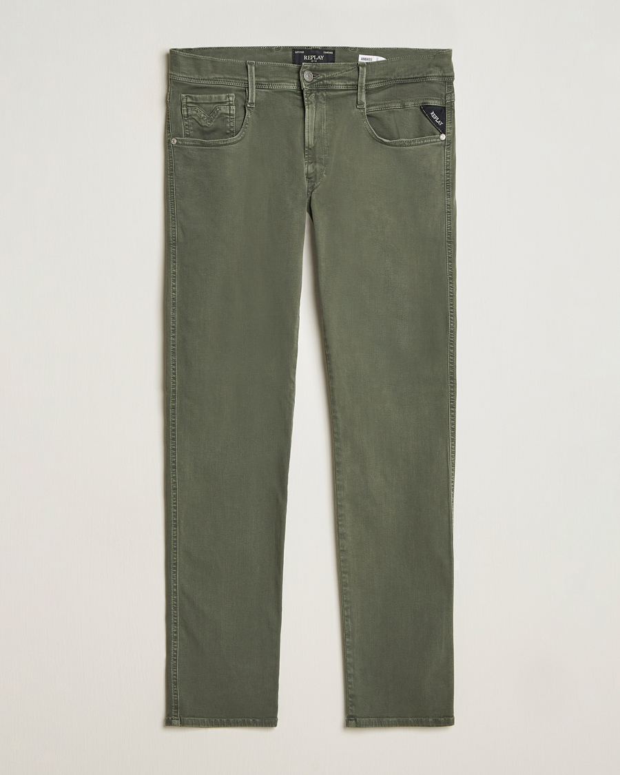 Herren | Hosen | Replay | Anbass Hyperflex X.Lite 5-Pocket Pants Dark Green